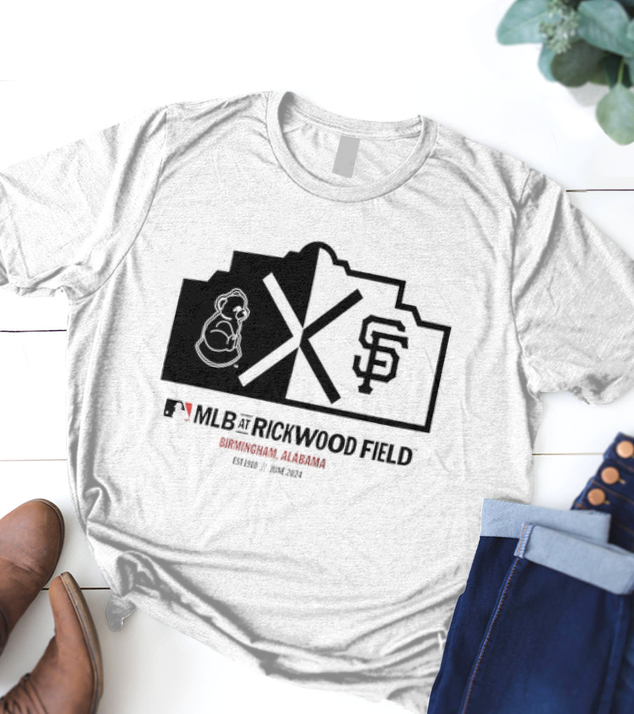 San Francisco Giants MLB Rickwood Field Birmingham Alabama June T-Shirt