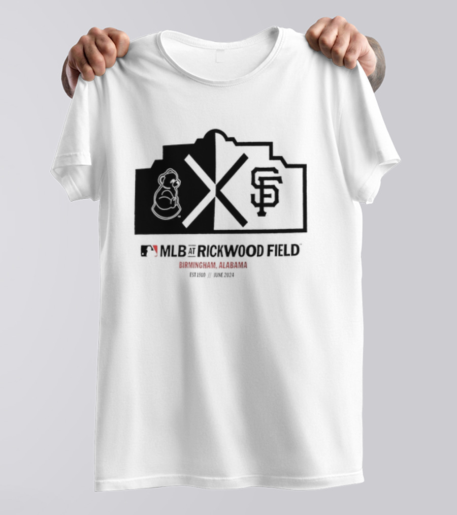 San Francisco Giants MLB Rickwood Field Birmingham Alabama June T-Shirt
