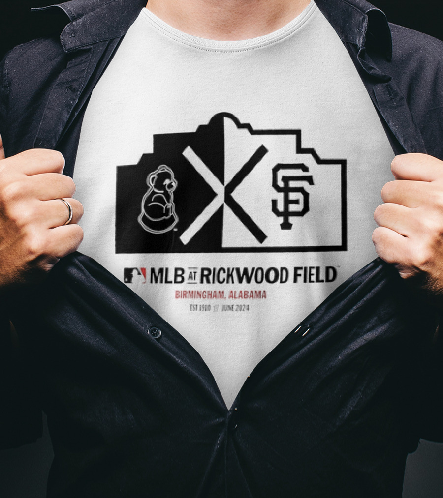 San Francisco Giants MLB Rickwood Field Birmingham Alabama June T-Shirt