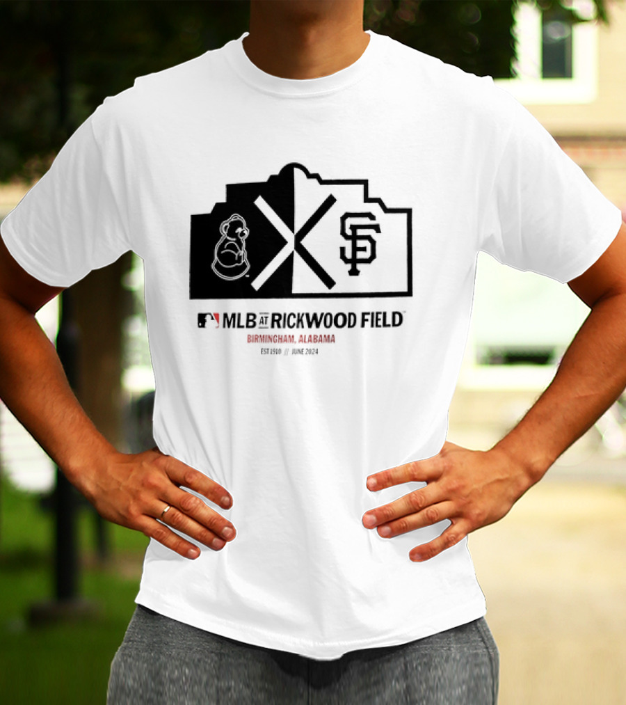 San Francisco Giants MLB Rickwood Field Birmingham Alabama June T-Shirt