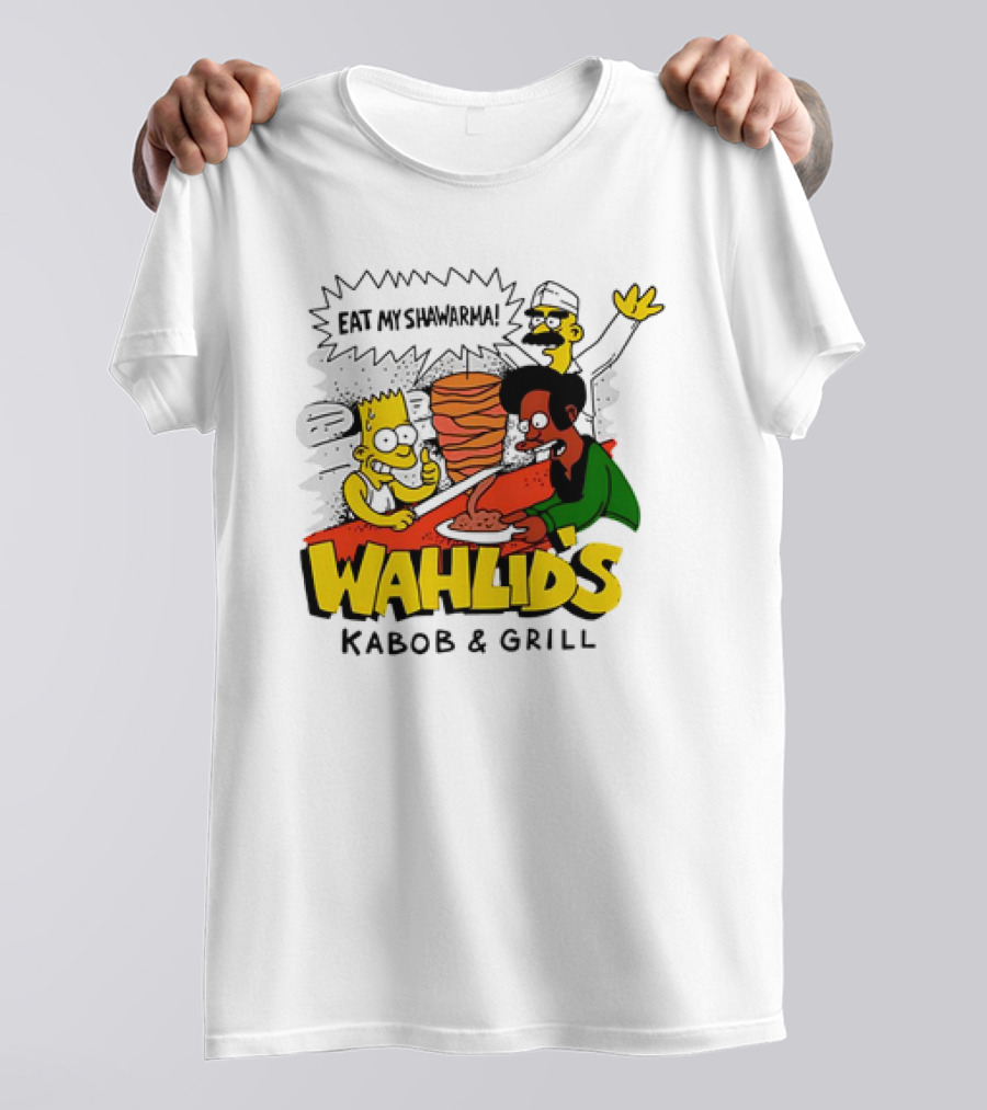 The Simpsons Wahlid's Eat My Shawarma Kabob And Grill T-Shirt