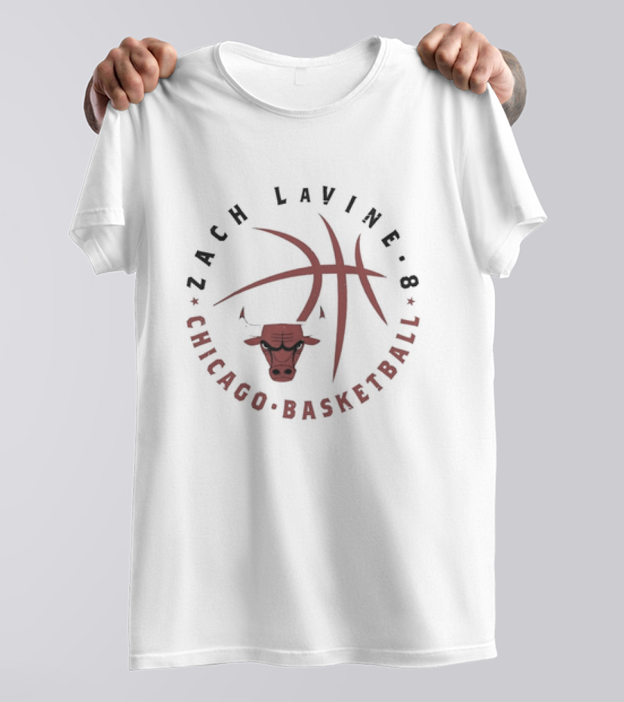 Zach LaVine 8 Chicago Basketball Bulls T-Shirt