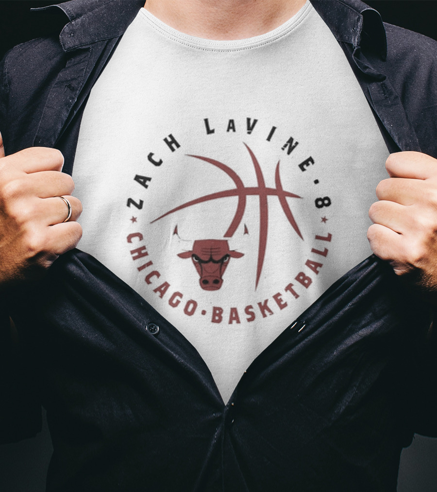 Zach LaVine 8 Chicago Basketball Bulls T-Shirt