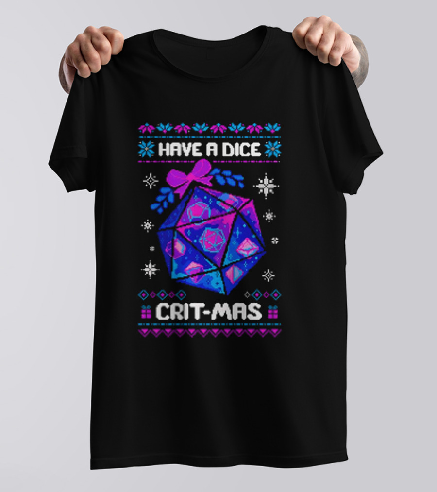 Have A Dice Crit-Mas Christmas D20 T-Shirt