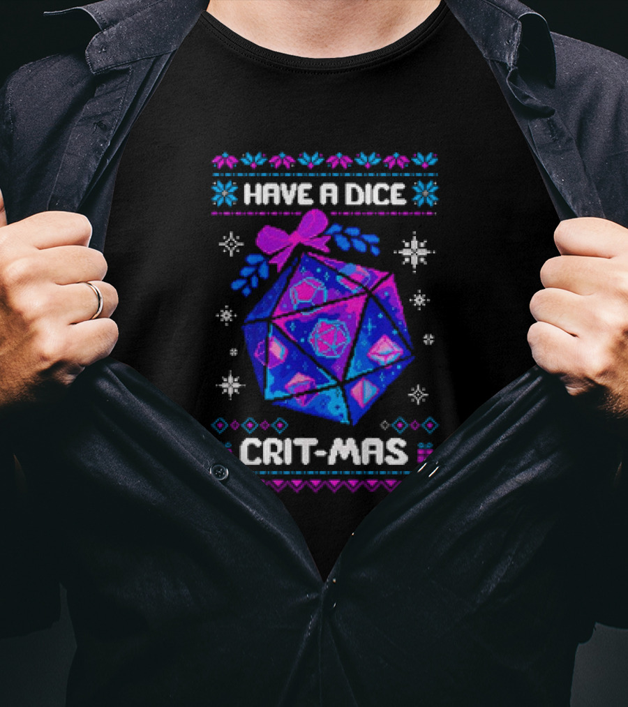Have A Dice Crit-Mas Christmas D20 T-Shirt