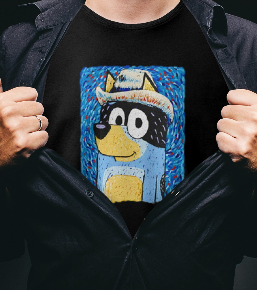 Heeler Family Van Gogh Bandit Van Dogh T-Shirt