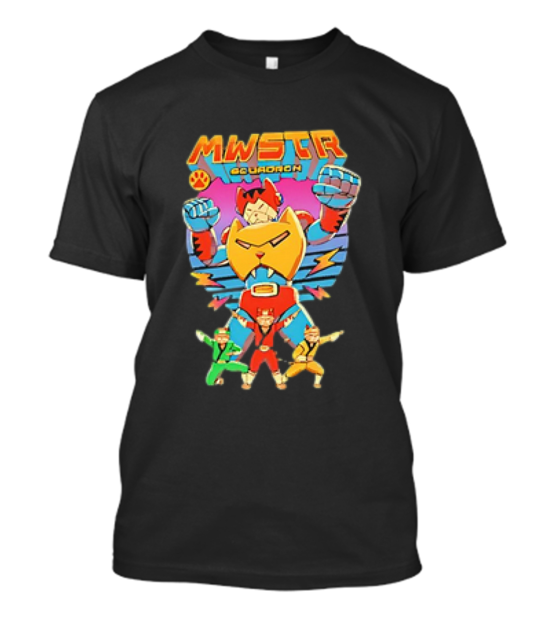 MWSTR Squadron Meowster Power Cat Team T-Shirt