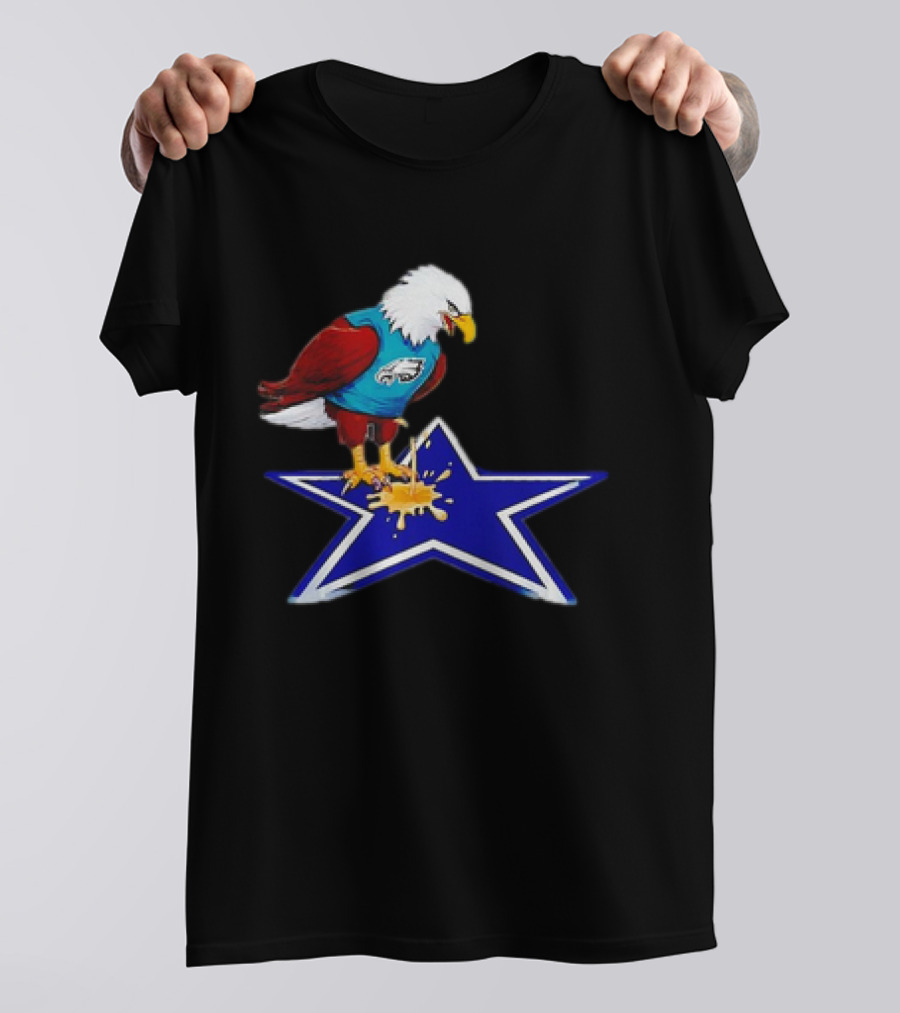 Philadelphia Eagles Peeing On Dallas Cowboys Star T-Shirt