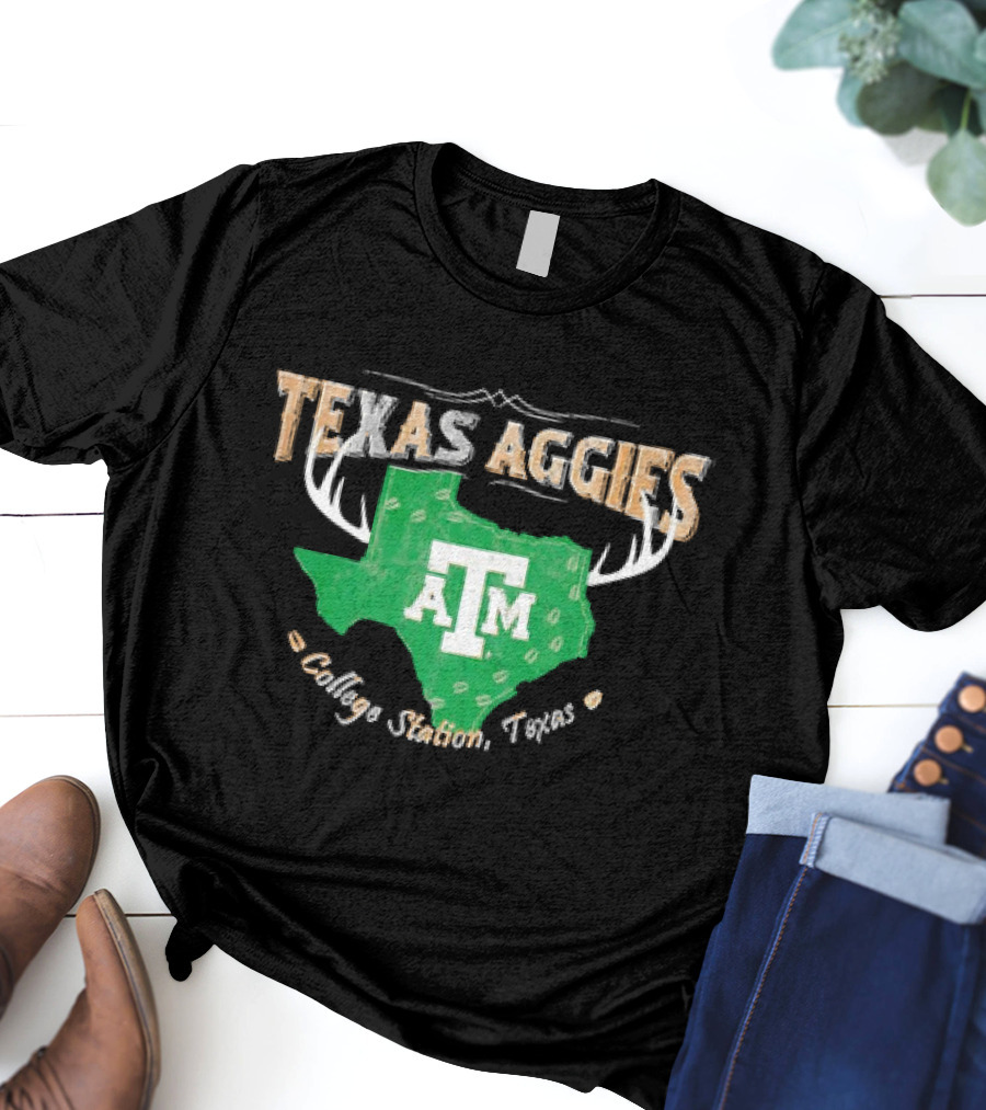 Texas Aggies A&M College Station Texas Deer Season T-Shirt