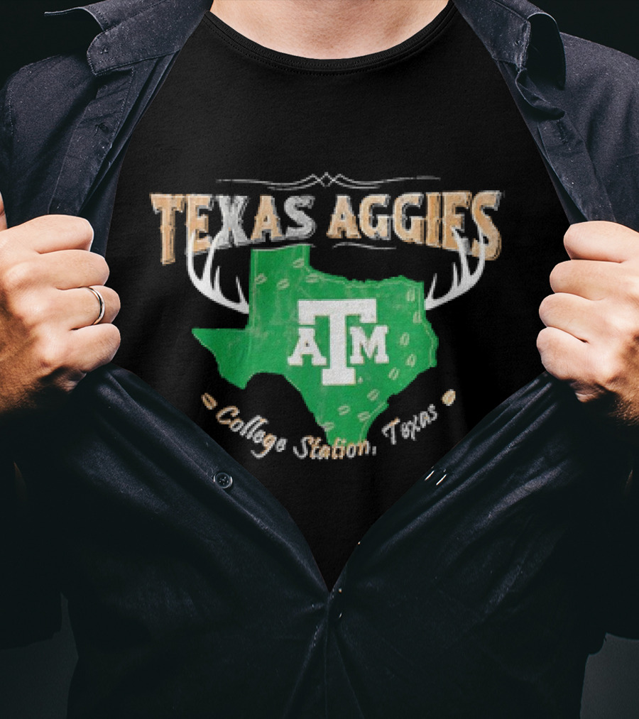 Texas Aggies A&M College Station Texas Deer Season T-Shirt