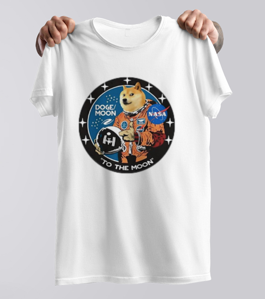 DOGE Moon NASA Astronaut Dogecoin To The Moon T-Shirt