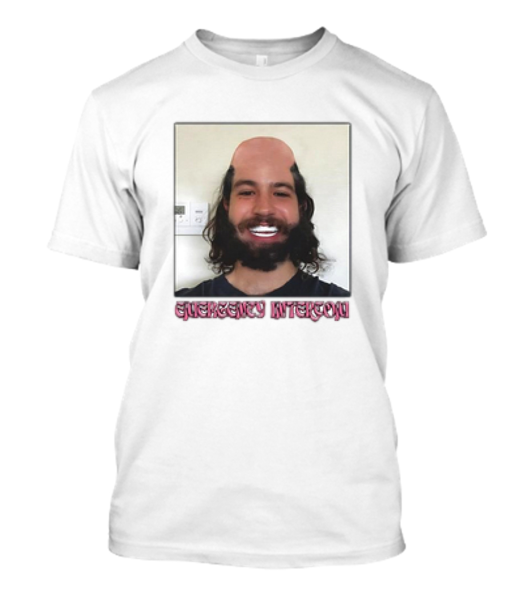 Emergency Intercom Drew’s Veneers Meme Parody Face Image T-Shirt