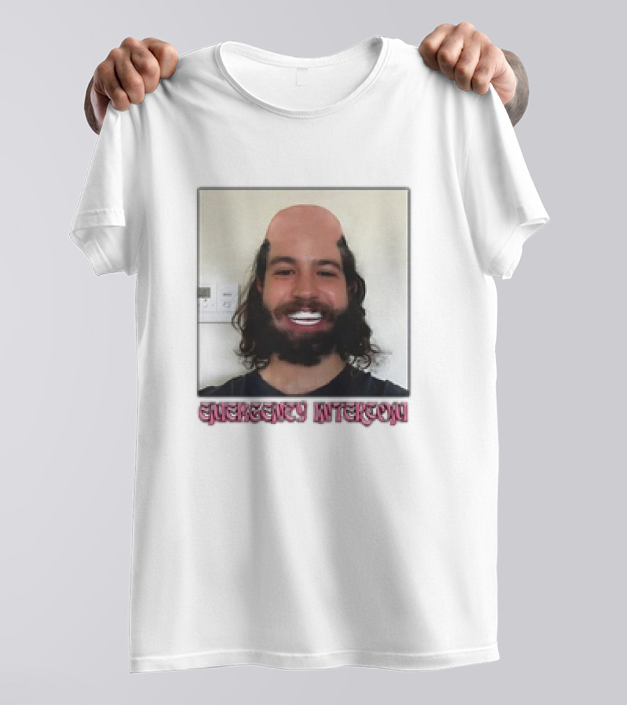 Emergency Intercom Drew’s Veneers Meme Parody Face Image T-Shirt
