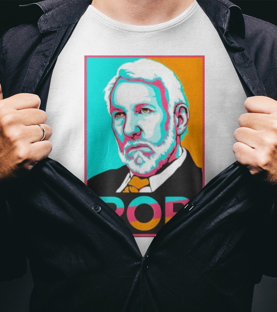 Raul Dominguez Jr Pop Retro Gregg Popovich T-Shirt