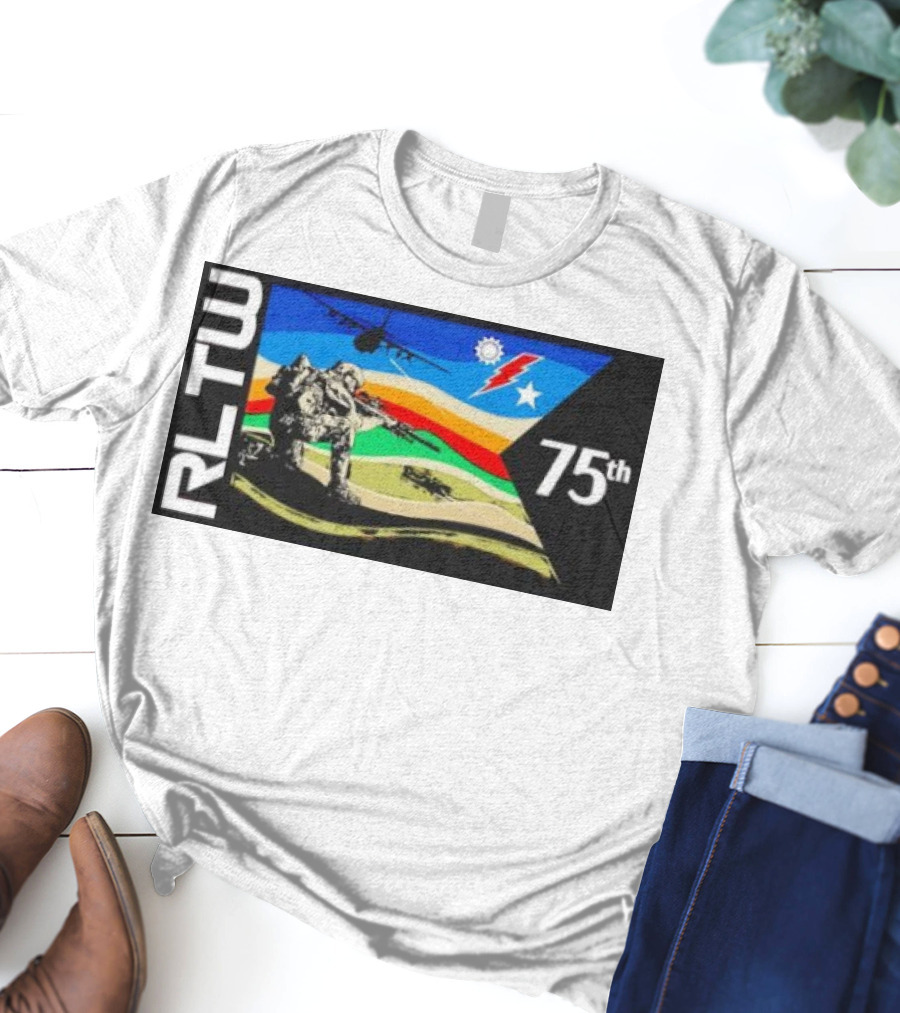 RLTW RGR Violence Guidon 75th Airborne Soldier Tactical Ops T-Shirt