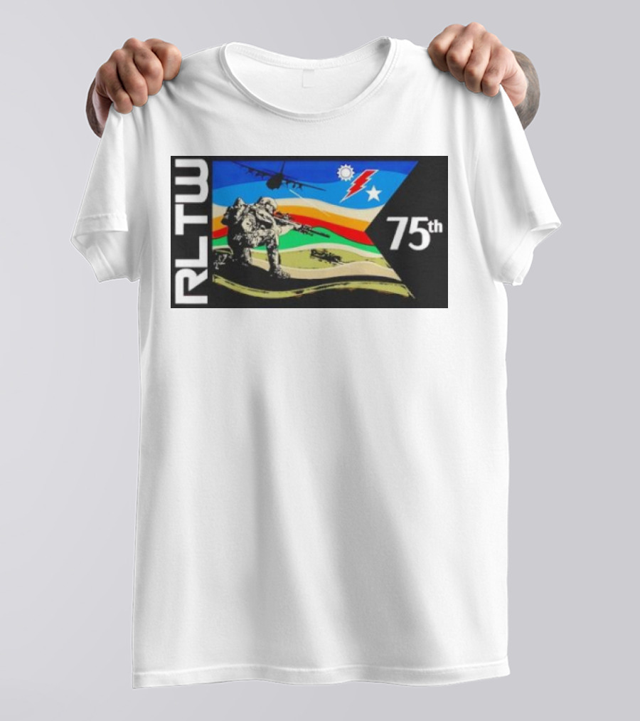 RLTW RGR Violence Guidon 75th Airborne Soldier Tactical Ops T-Shirt