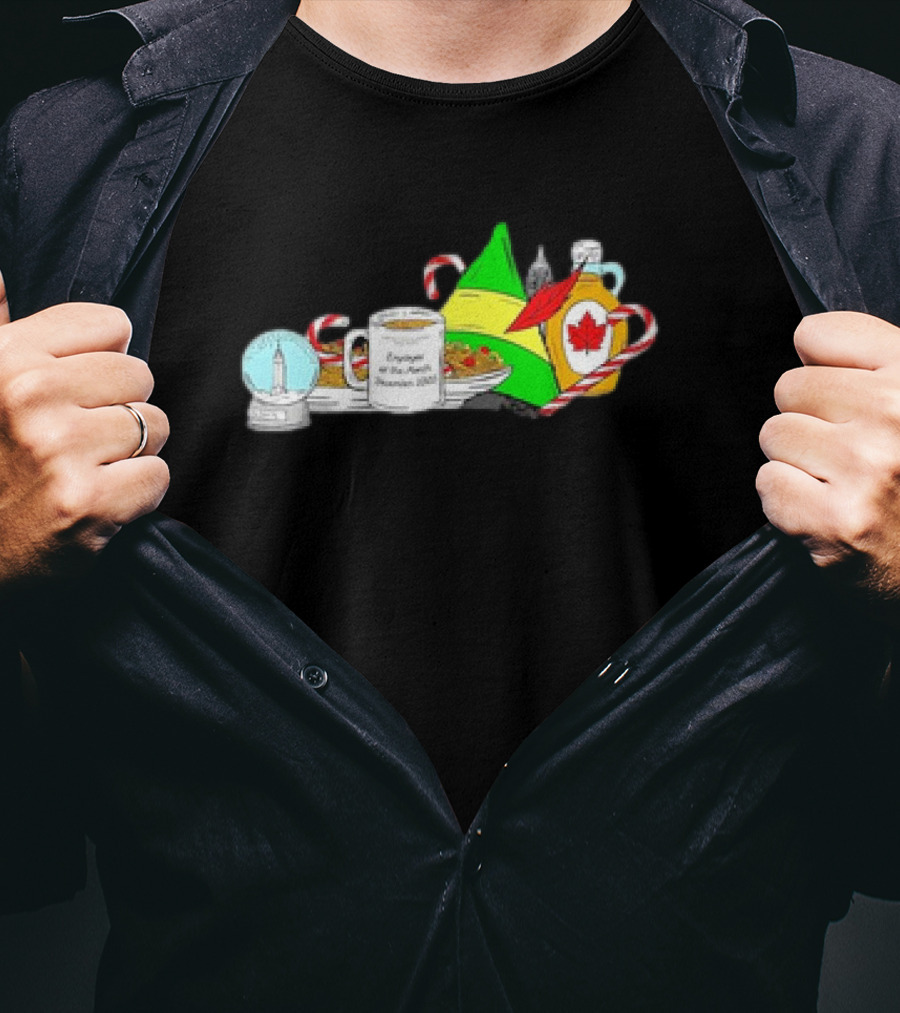 Elf-Tucky Kentucky Christmas Engulfed In Maple Syrup And Candy Canes T-Shirt
