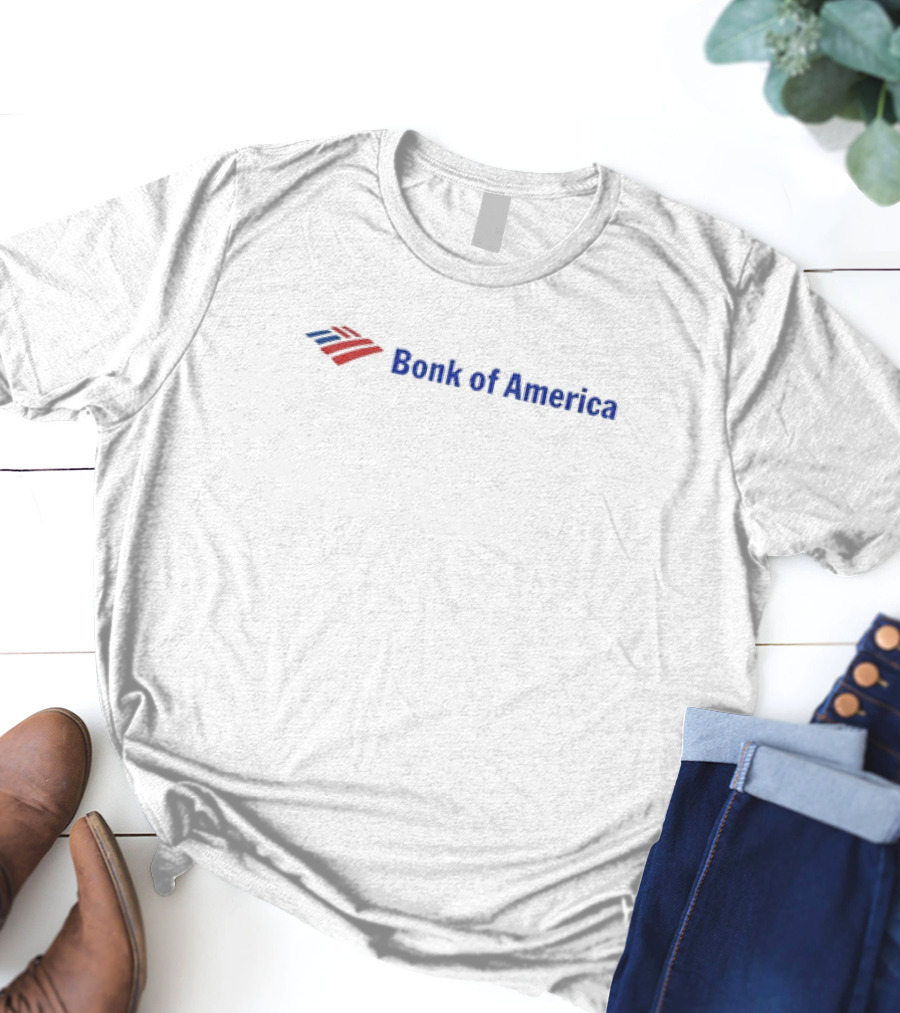 Bonk Of America Parody Logo Red Blue Iconic T-Shirt