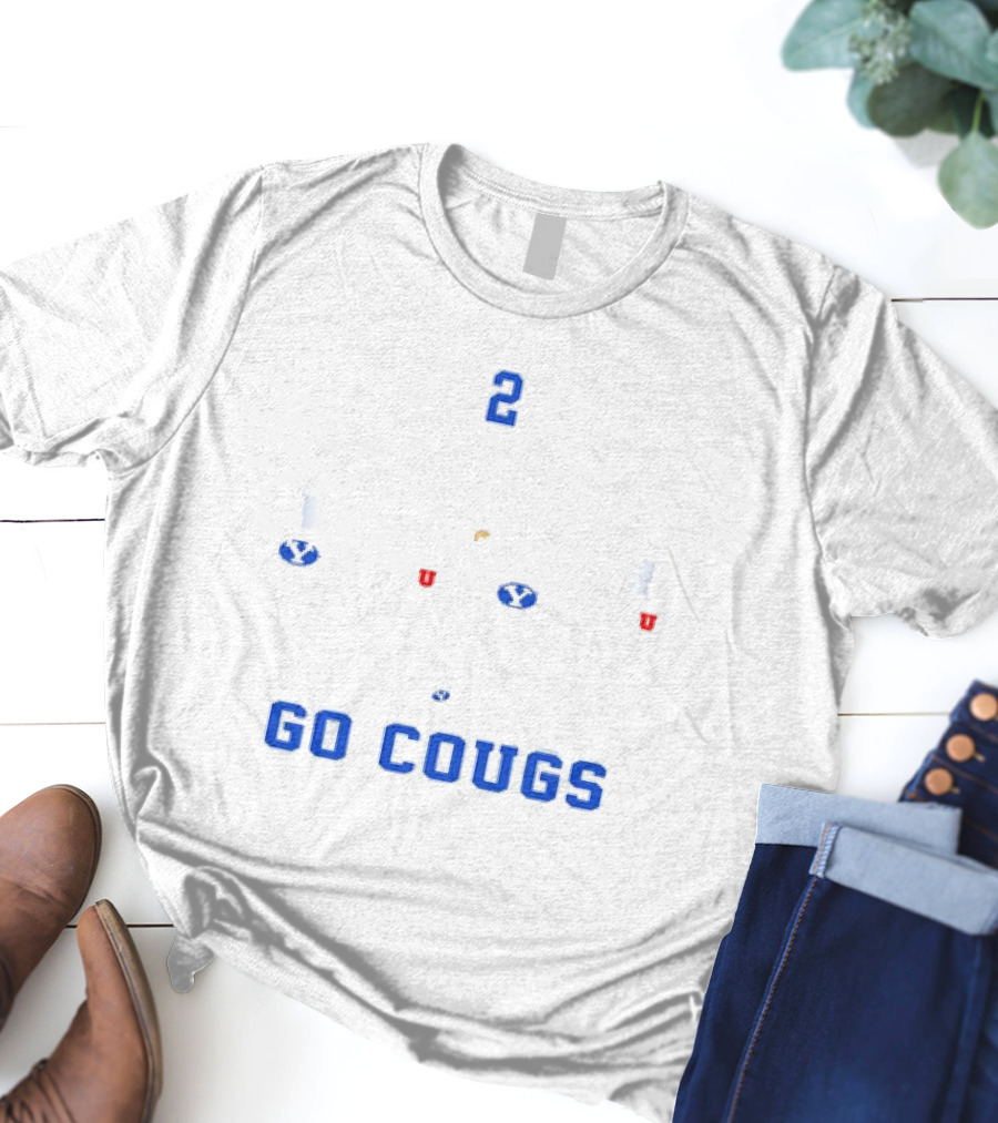 BYU Cougars Back 2 Back The Holy War Beat Utah Utes Go Cougs T-Shirt