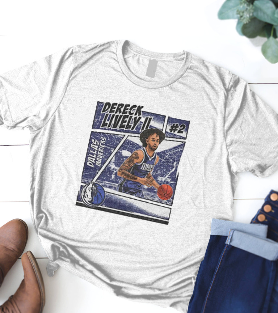Dereck Lively II Dallas Mavericks #2 Comic T-Shirt