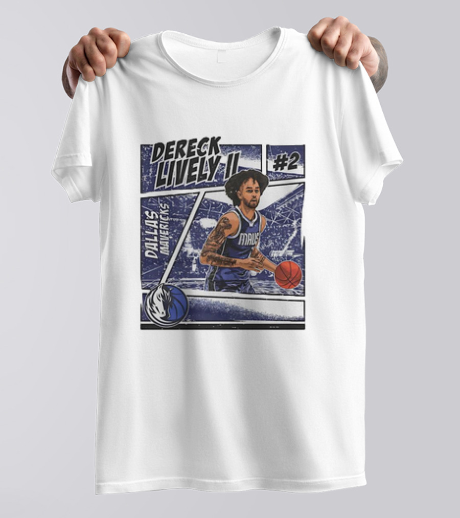 Dereck Lively II Dallas Mavericks #2 Comic T-Shirt