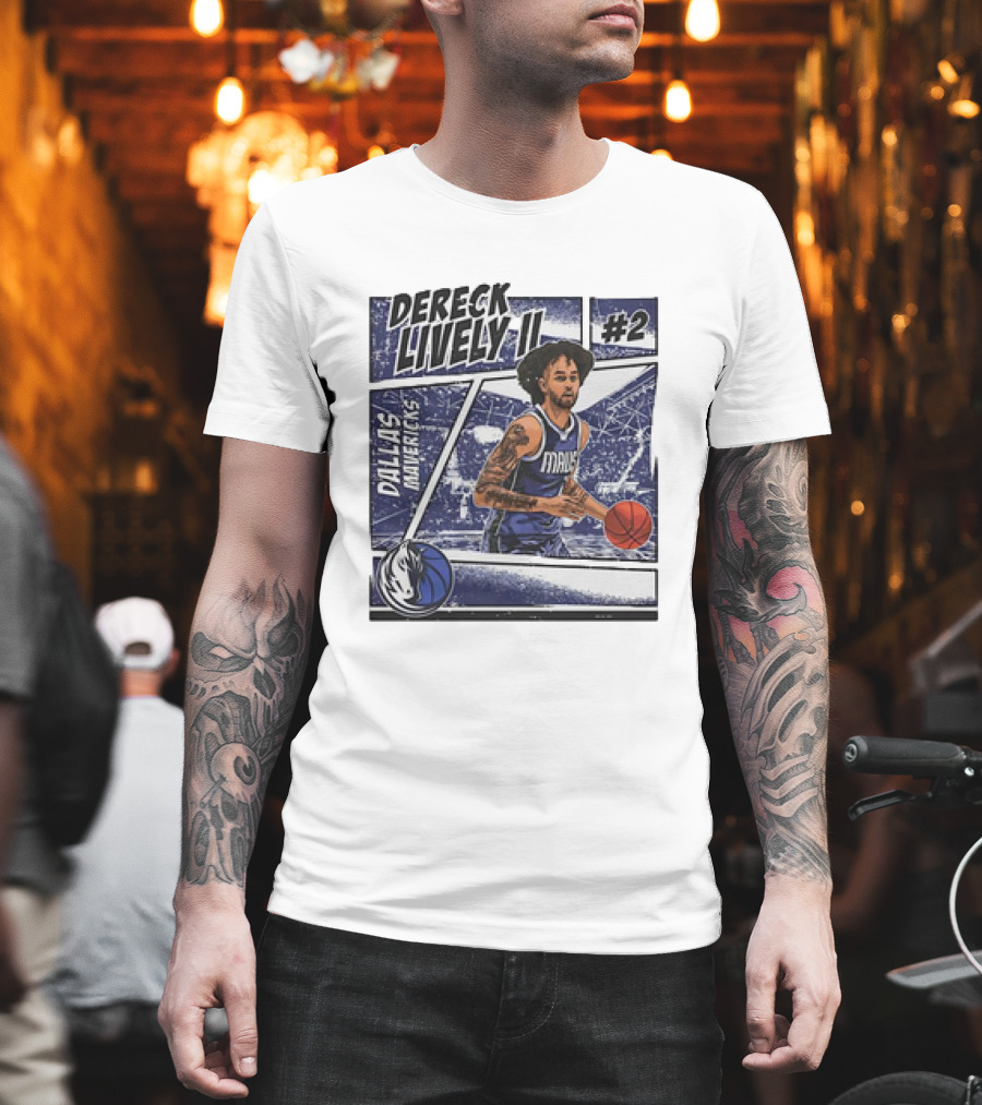 Dereck Lively II Dallas Mavericks #2 Comic T-Shirt