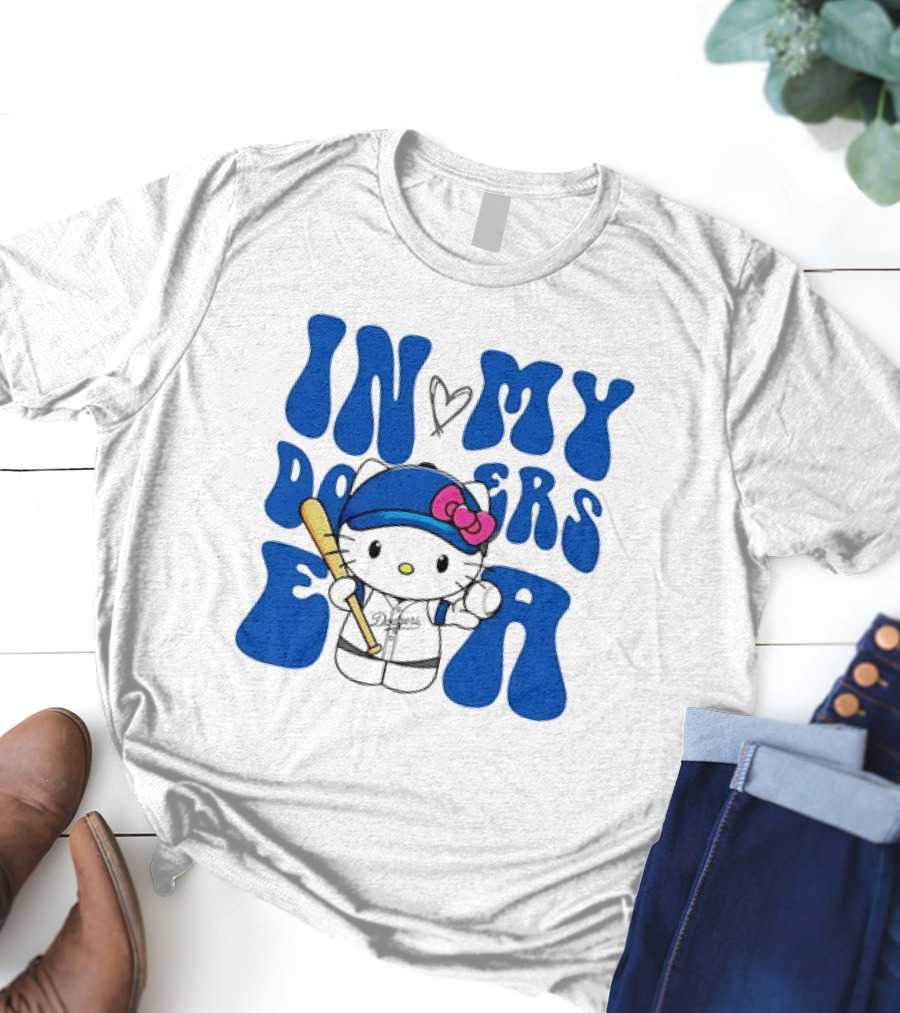 Hello Kitty Los Angeles Dodgers In My Dodgers Era T-Shirt