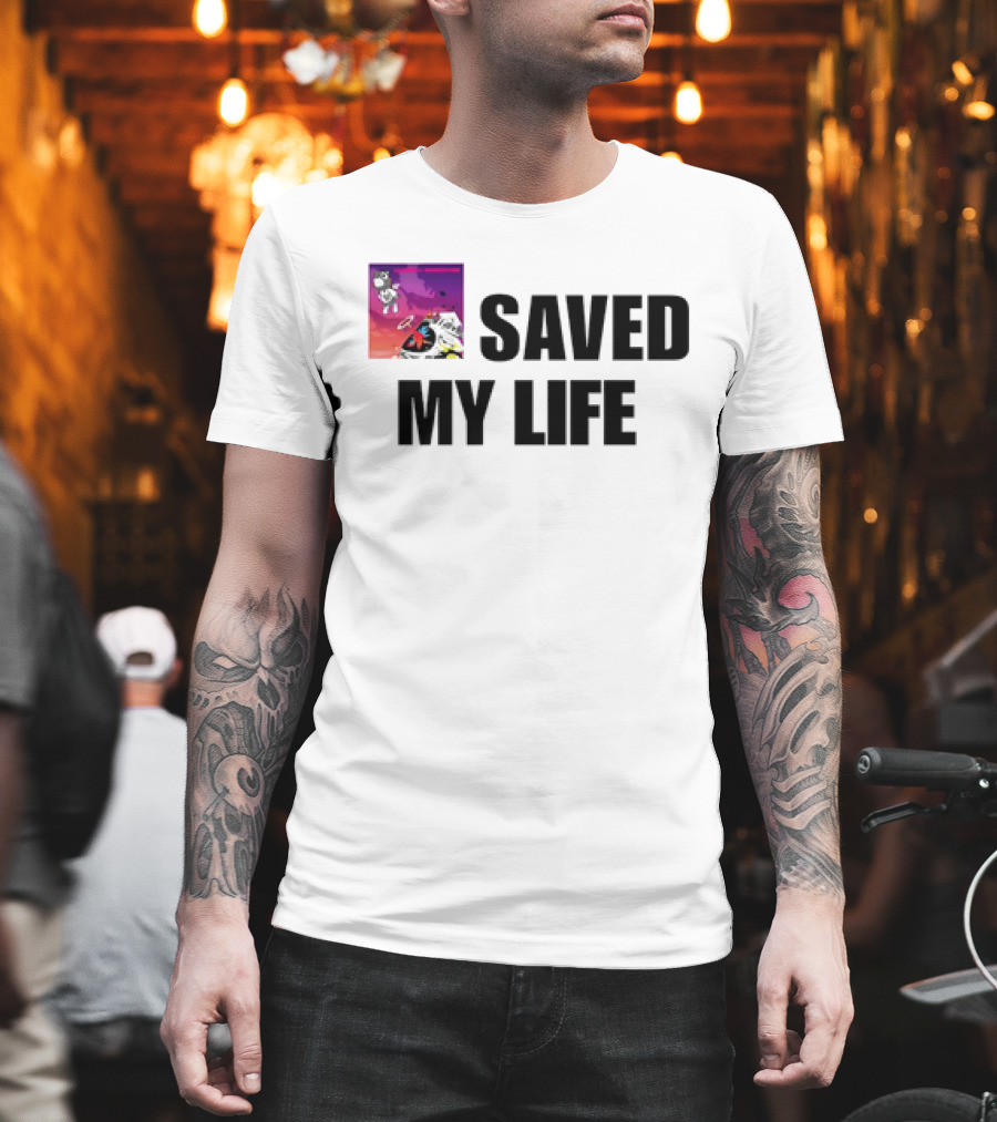 Kanye West Graduation Album Cover Art Saved My Life T-Shirt