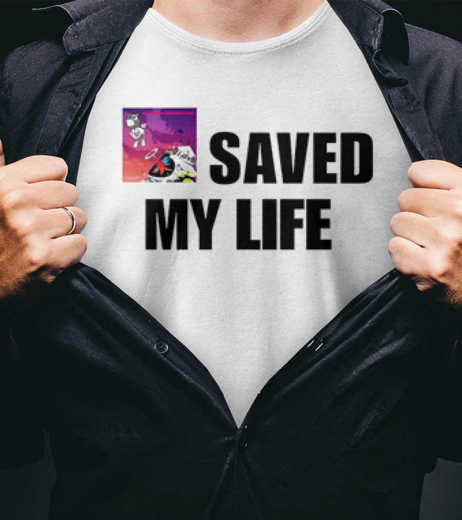 Kanye West Graduation Album Cover Art Saved My Life T-Shirt