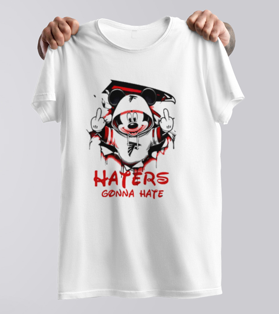 Atlanta Falcons Mickey Mouse Haters Gonna Hate T-Shirt