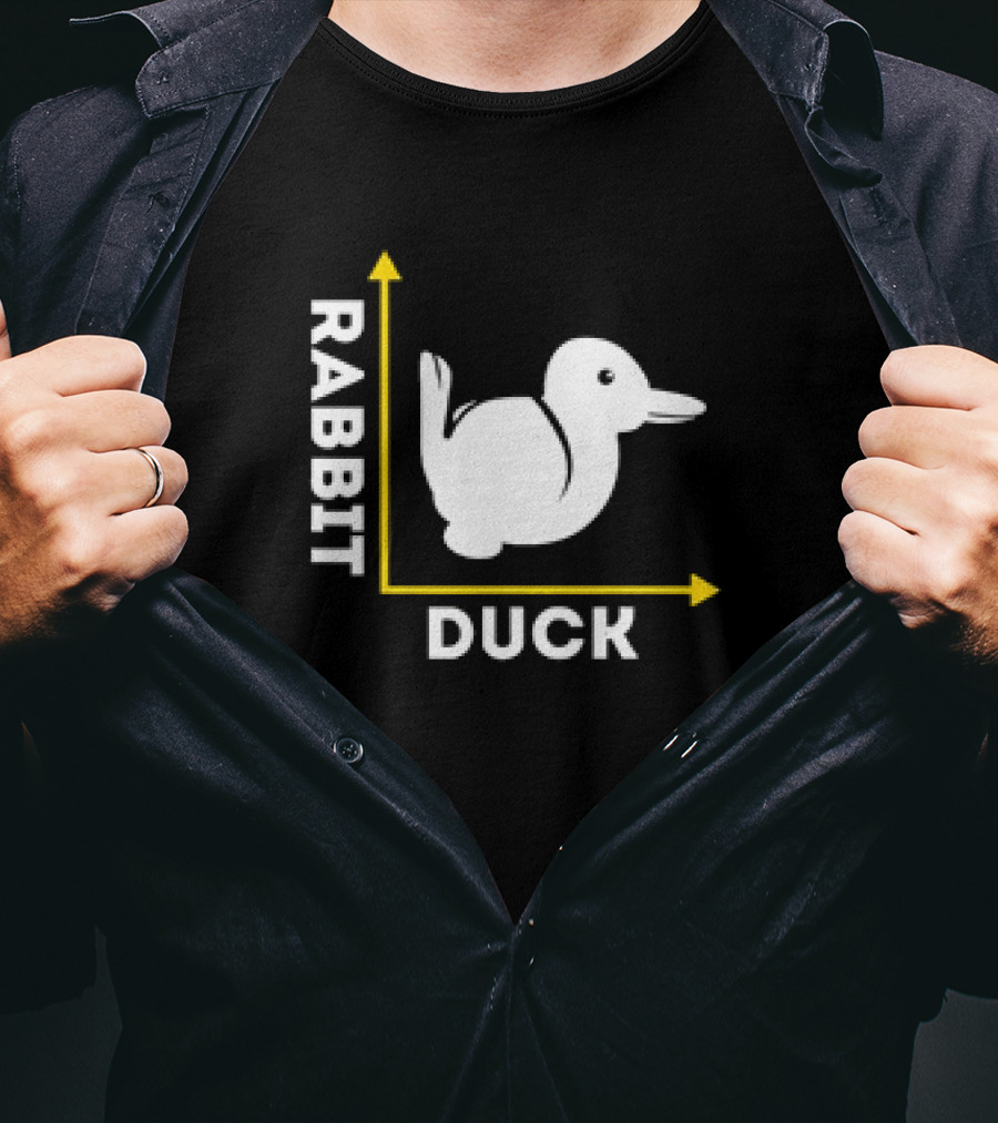 Rabbit Duck Optical Illusion Chart T-Shirt