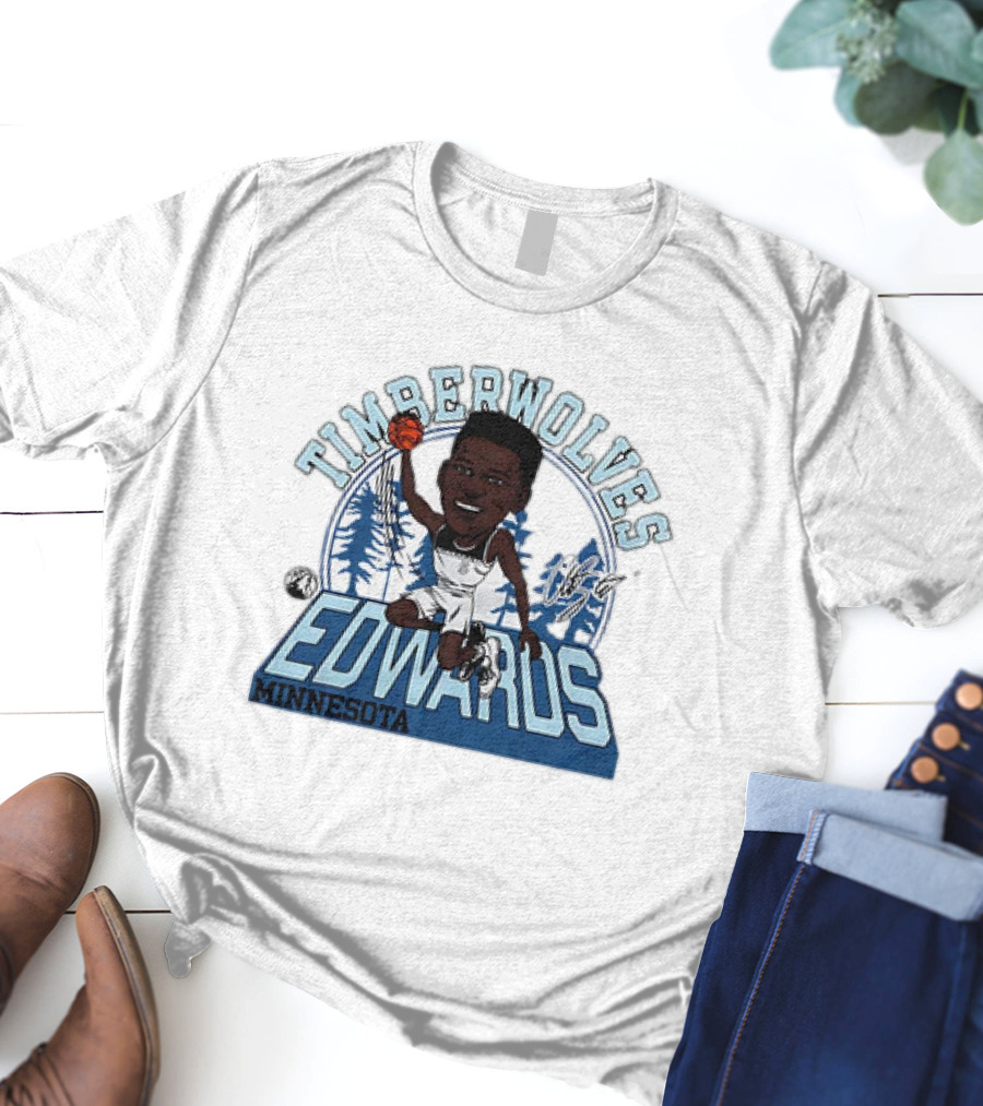 TIMBERWOLVES EDWARDS MINNESOTA T-Shirt