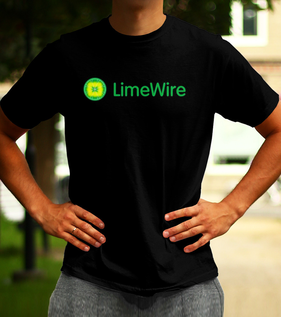 LimeWire Classic Logo Lime Design Vintage Nostalgia T-Shirt