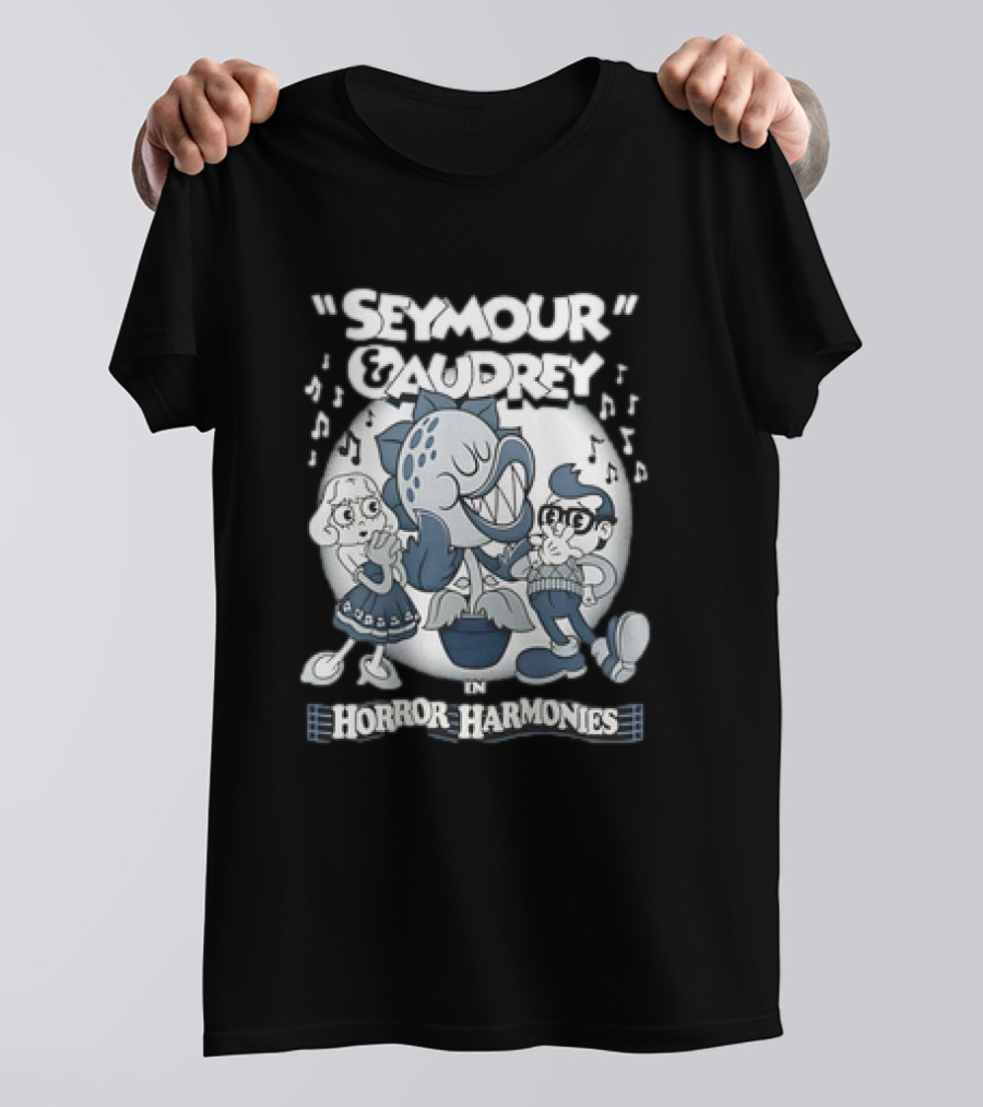 Seymour And Audrey In Horror Harmonies Little Shop Of Horrors X Merrie Melodies T-Shirt