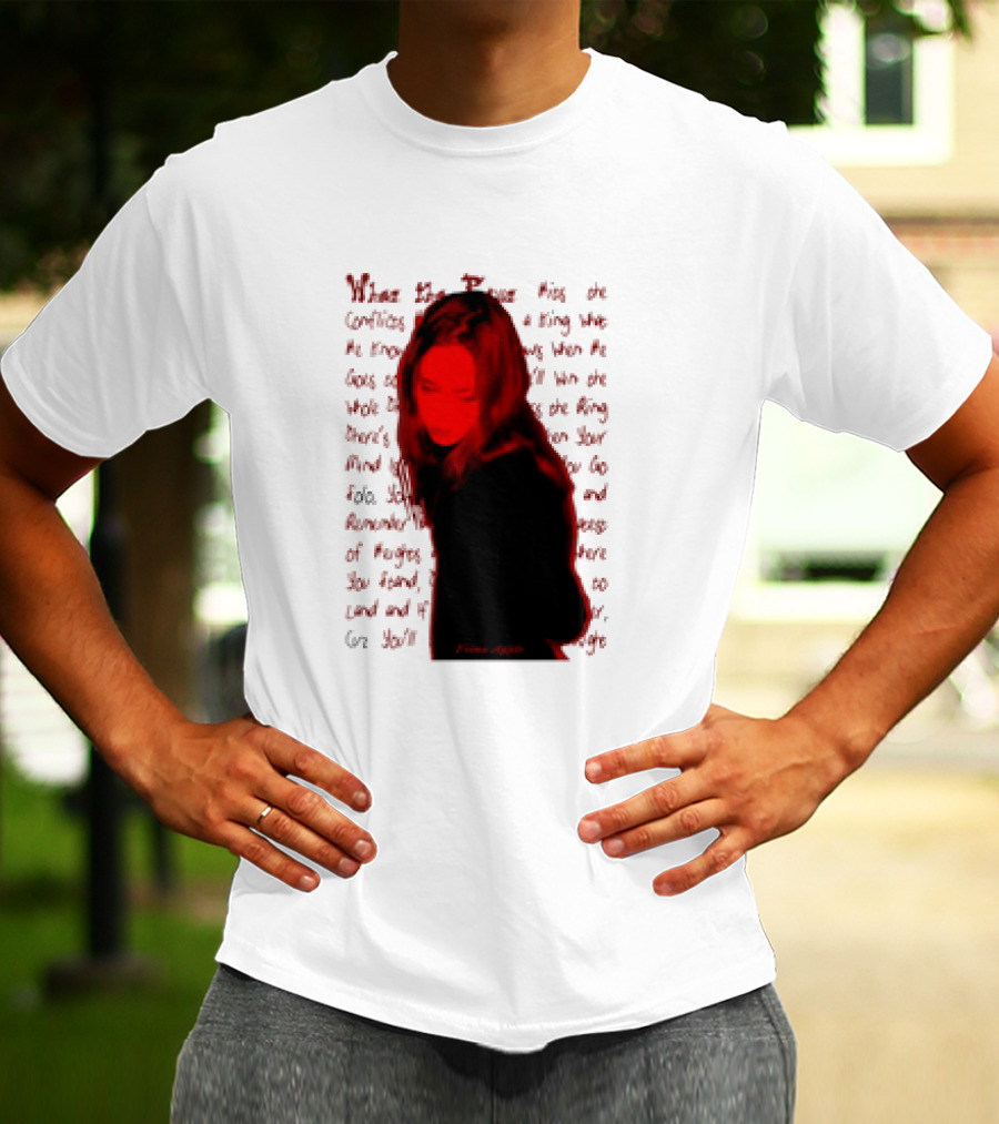 Fiona Apple When The Pawn Full Excerpt Bold Text Red T-Shirt