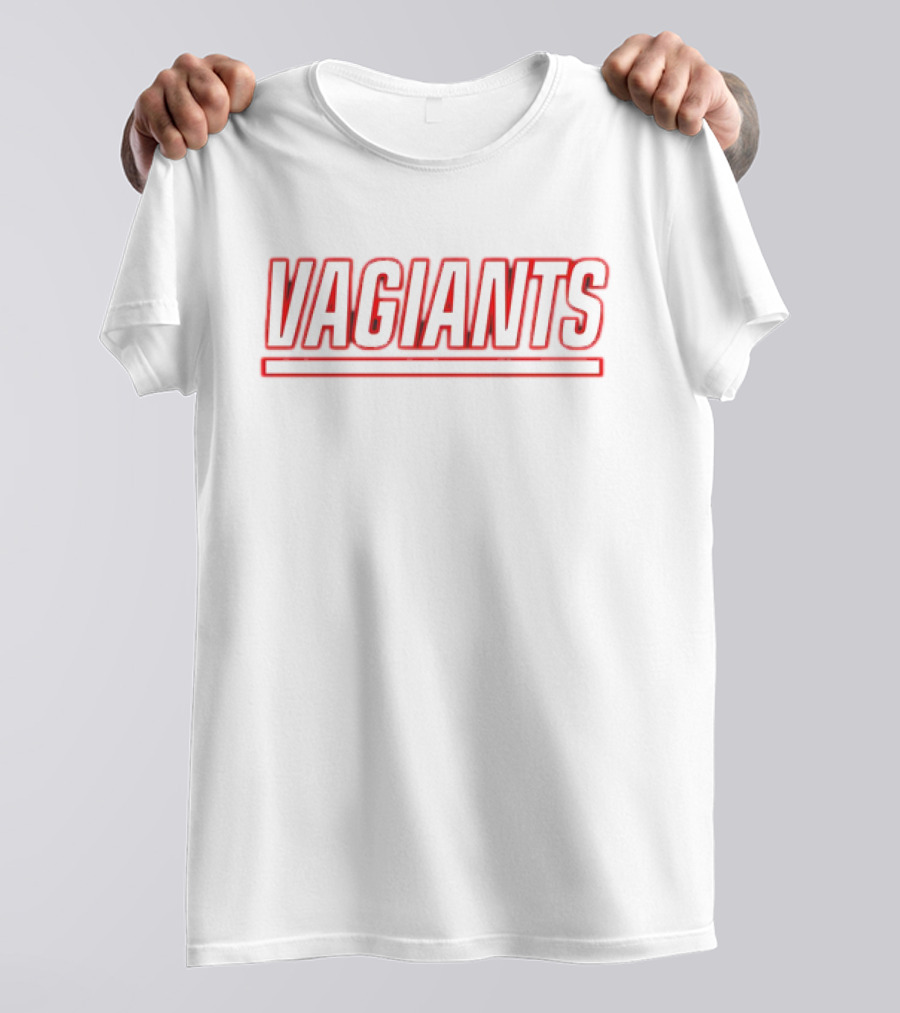 New York Vagiants Bold Red Lettering T-Shirt