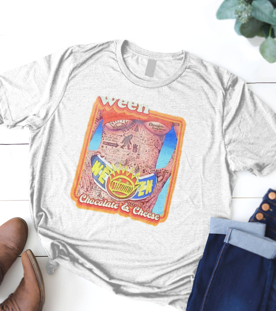 Ween Chocolate And Cheese Album Cover Art Vintage Comic T-Shirt