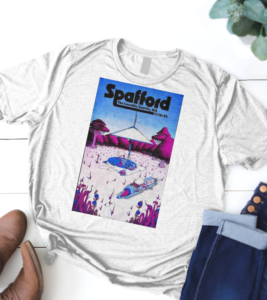 Spafford Live At The Crocodile Seattle 11/10/24 Vintage Sci-Fi Scene T-Shirt