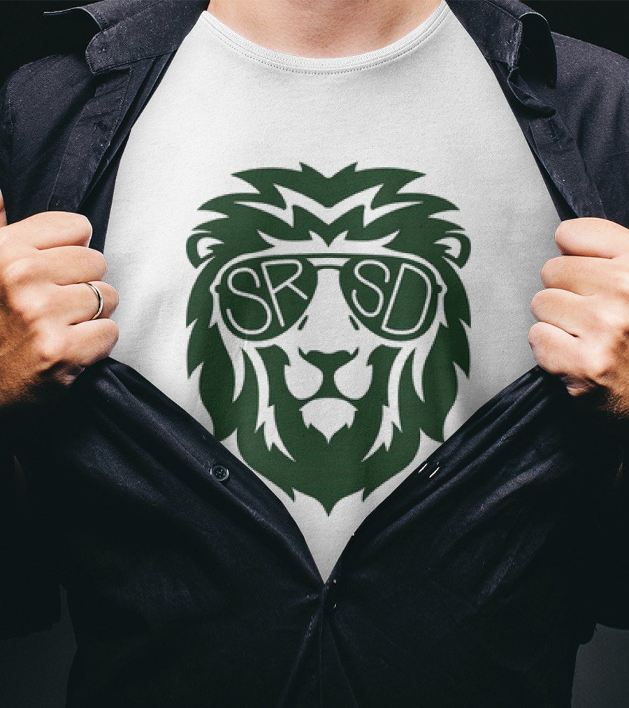 SRSD St. Rita Lion Mascot In Sunglasses T-Shirt