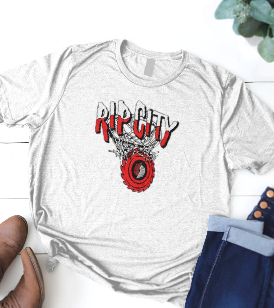 Rip City Portland Trail Blazers Basketball Netball T-Shirt