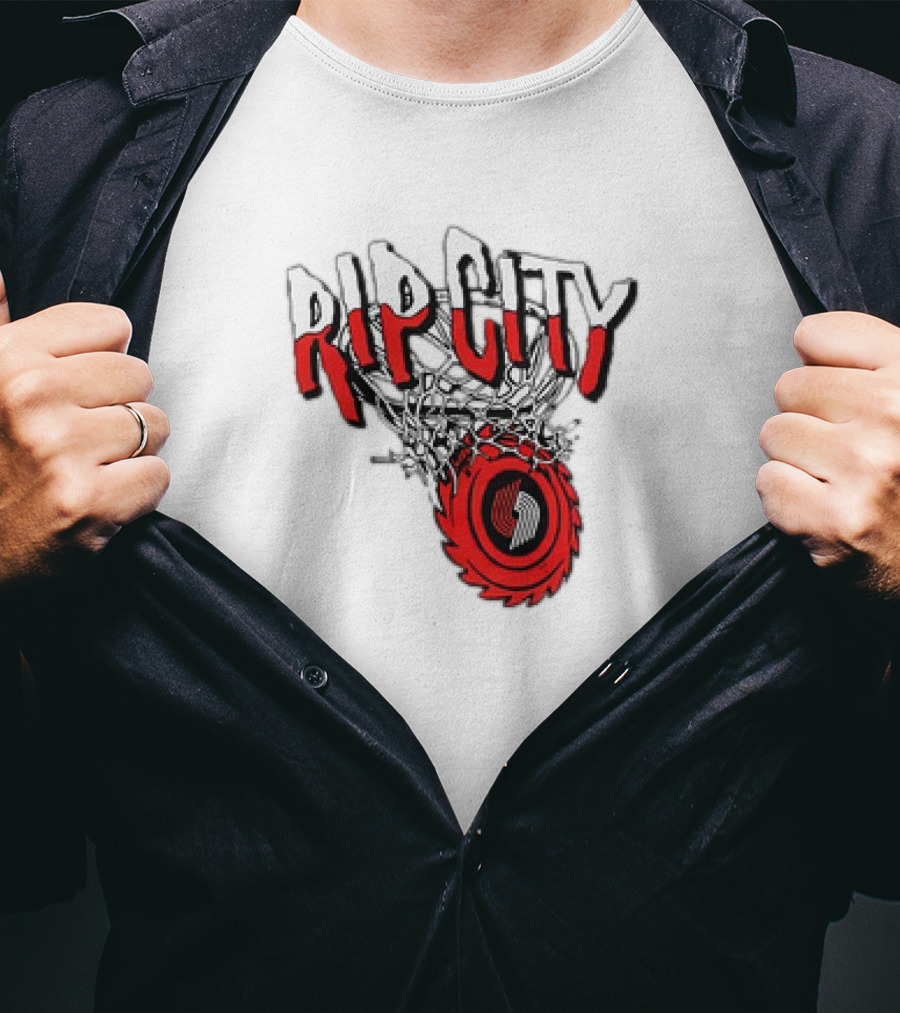 Rip City Portland Trail Blazers Basketball Netball T-Shirt