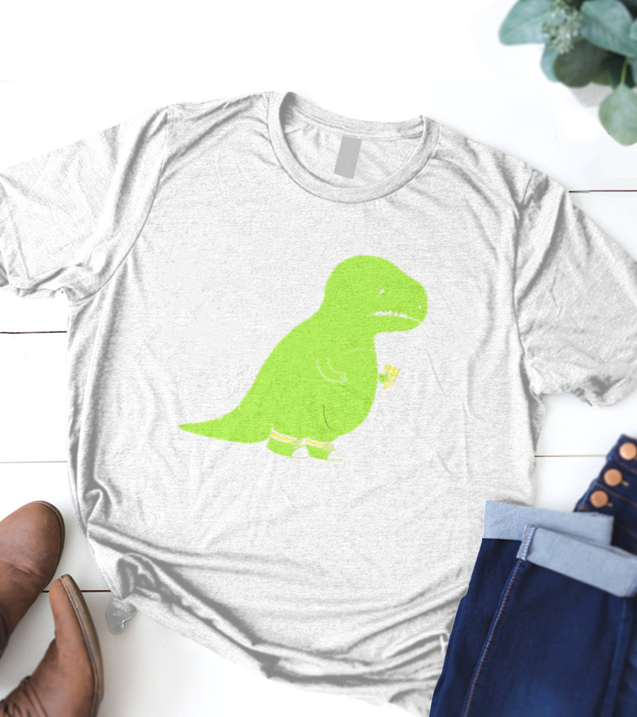 T-rex Struggles With An Ice Cream Cone Darn Silly Dinosaur Problem T-Shirt