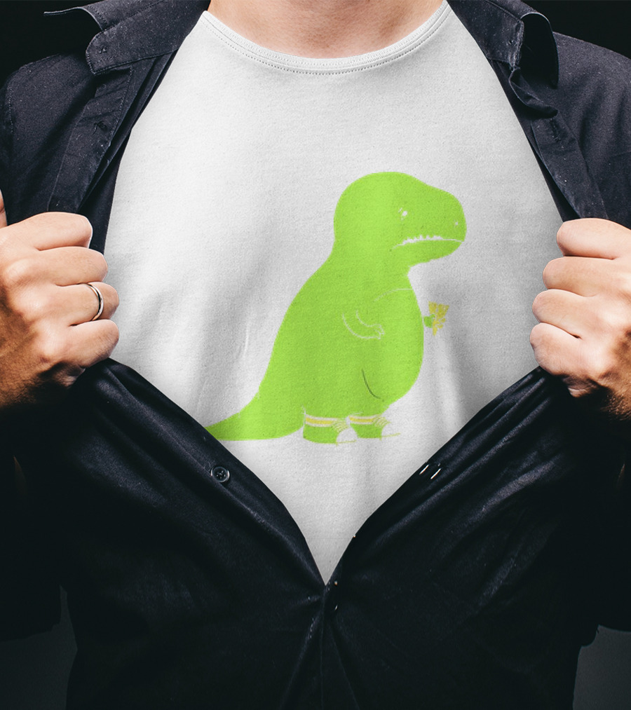 T-rex Struggles With An Ice Cream Cone Darn Silly Dinosaur Problem T-Shirt