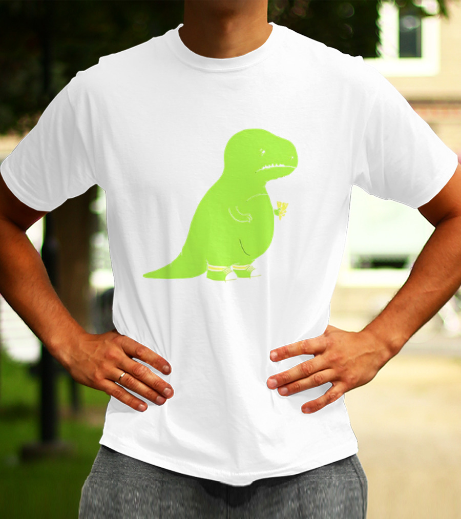 T-rex Struggles With An Ice Cream Cone Darn Silly Dinosaur Problem T-Shirt