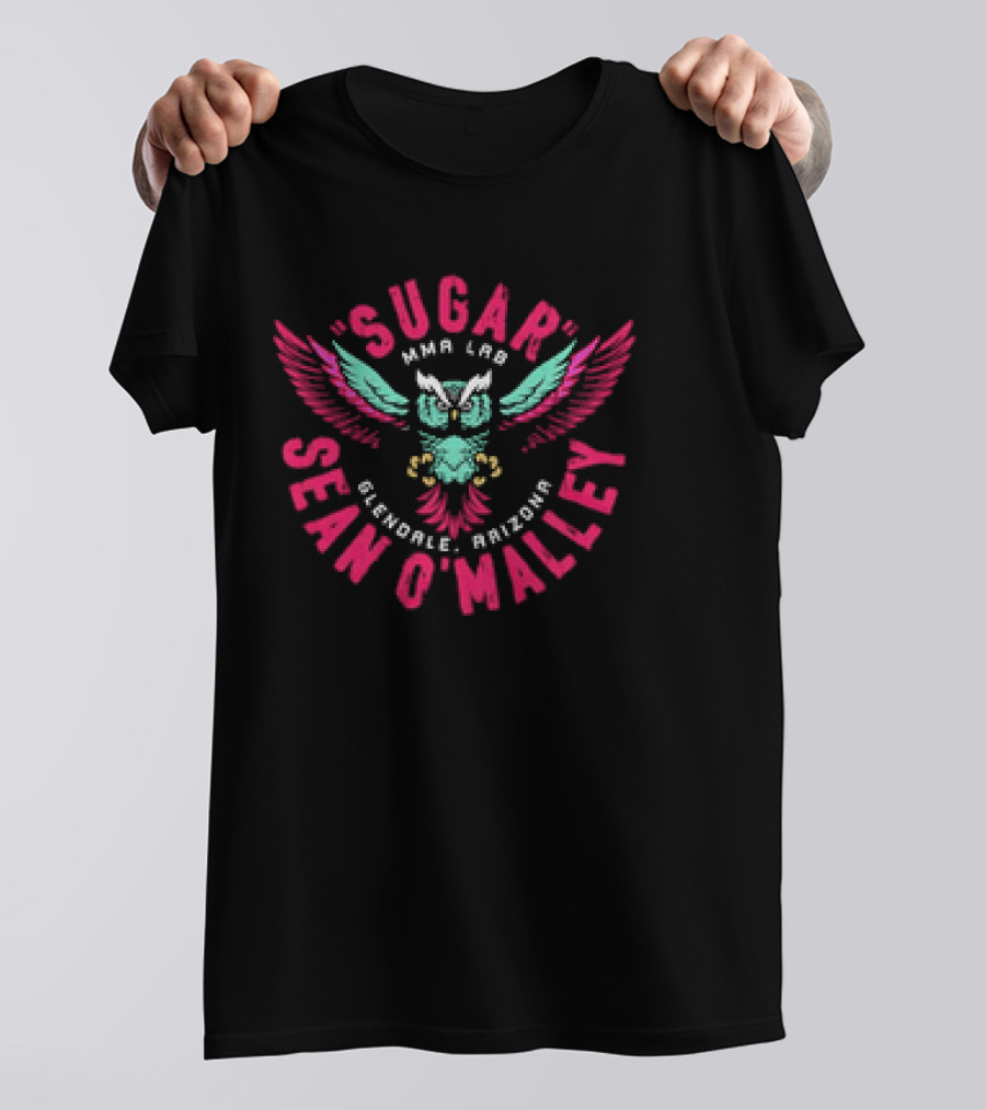 Sugar Sean O'Malley MMA Lab Glendale Arizona Owl Retro T-Shirt