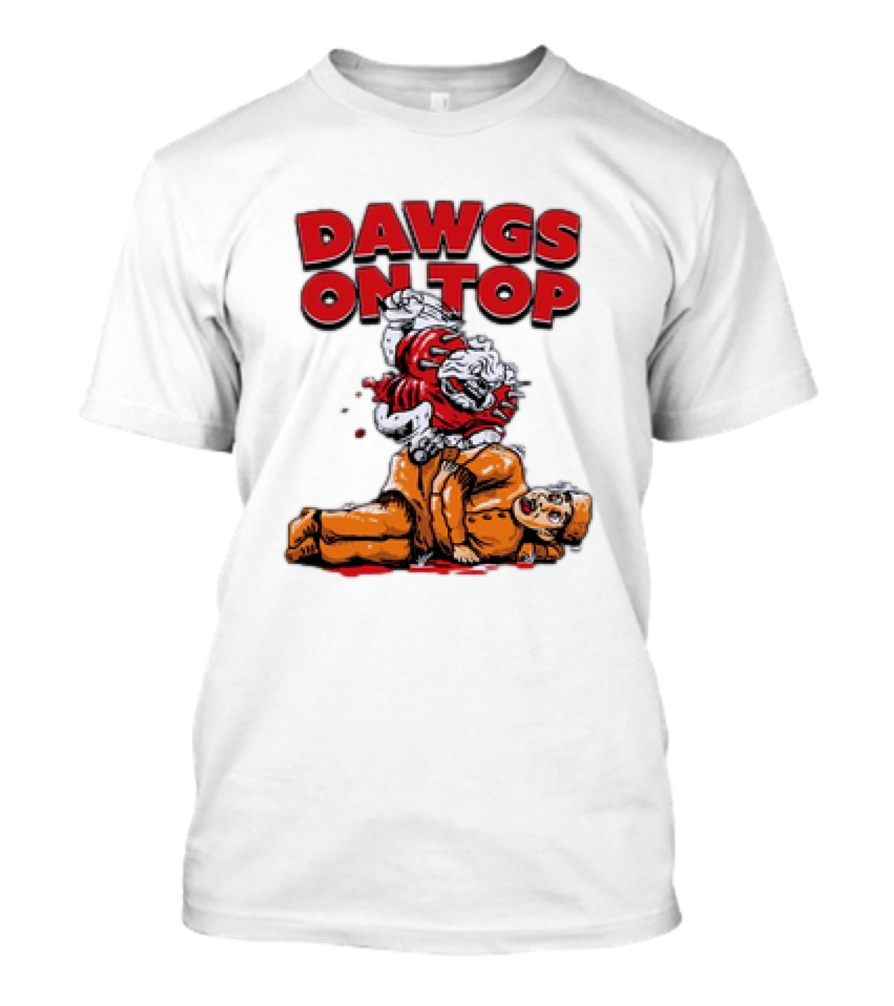 Georgia Bulldogs Dawgs On Top Victoriously Over Tennessee T-Shirt