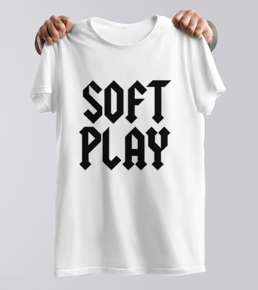 Soft Play Retro Gothic Text T-Shirt