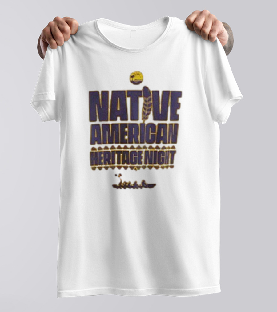 South Bay Lakers Native American Heritage Night Basketball Feather T-Shirt