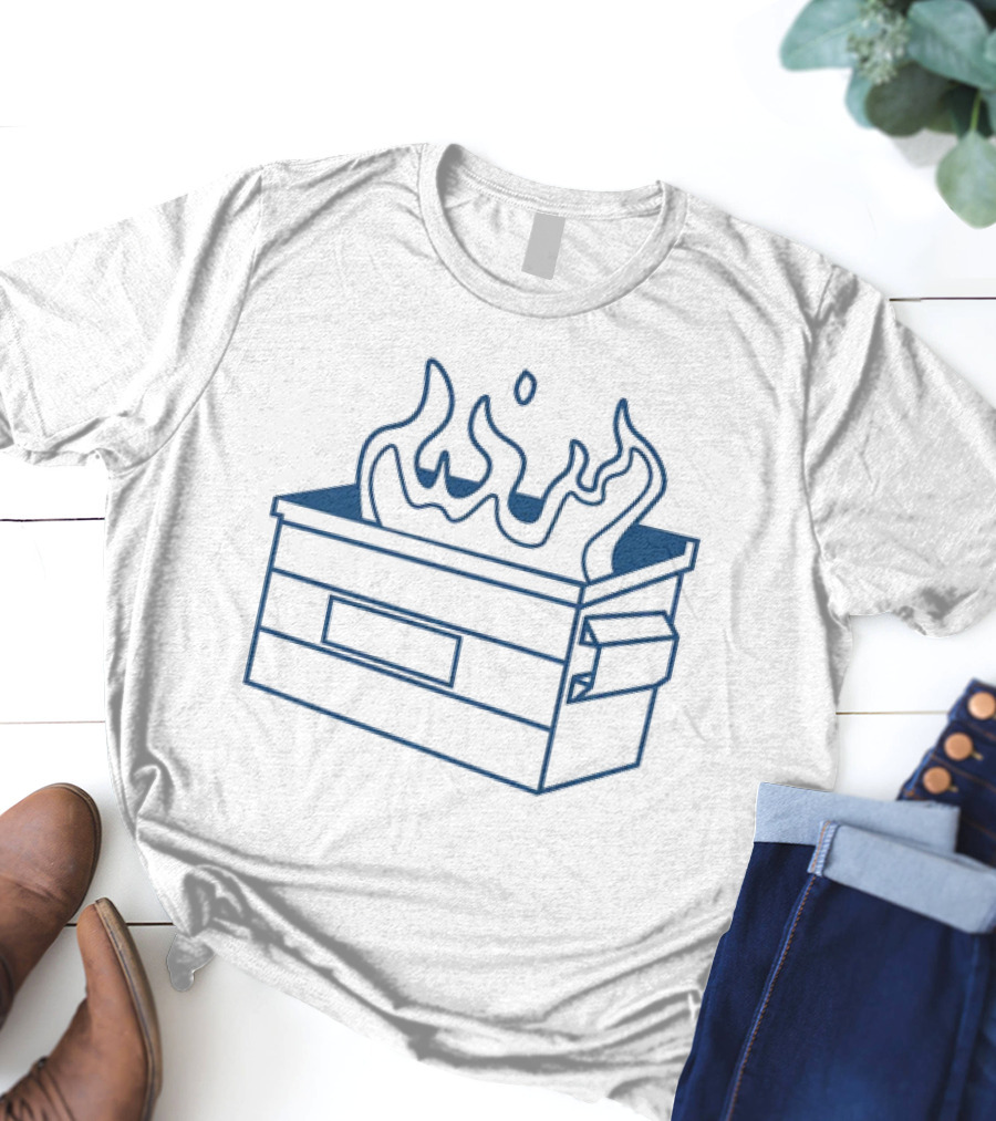 Burn It All Down Dumpster Fire T-Shirt