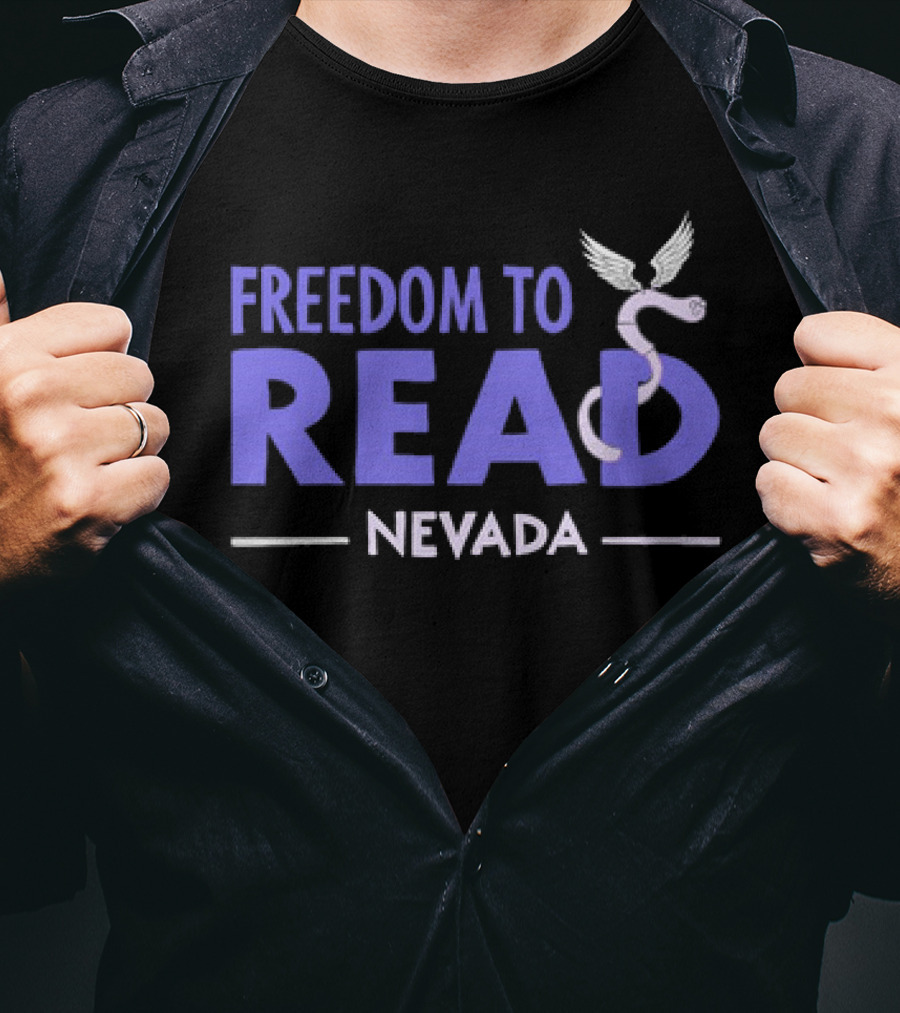 Freedom To Read Nevada Serpent With Wings T-Shirt